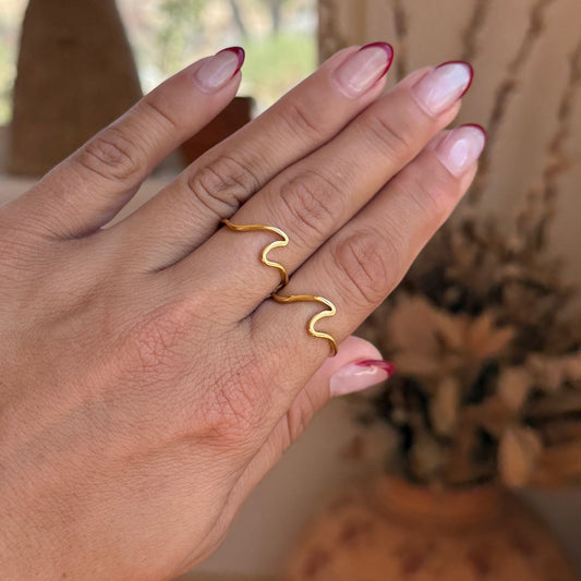Creating Waves Stacker Ring
