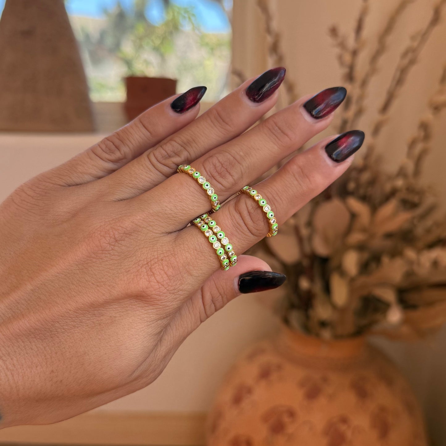 Evil Eye Stacker Rings