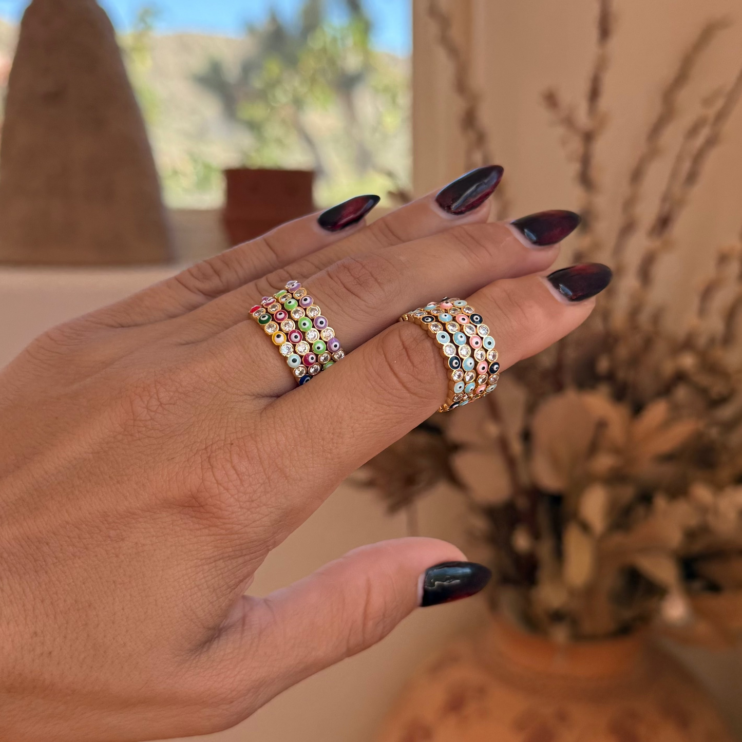 Evil Eye Stacker Rings