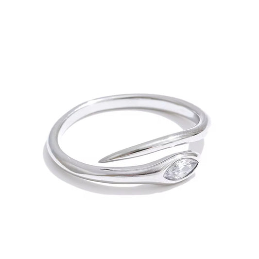 Serpent Kiss Adjustable Ring